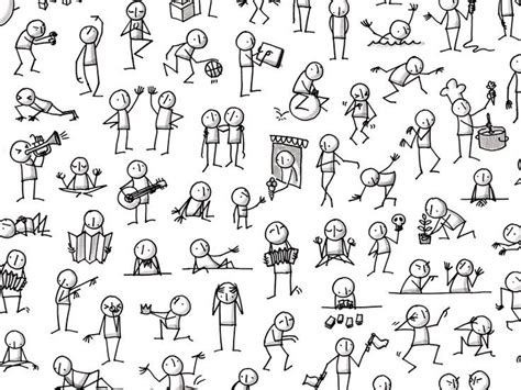 sketchnoting people - Szukaj w Google | Stick figure drawing, Doodle people, Sketchnotes