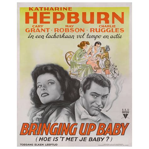 "Bringing Up Baby / Hoe Is''t Je Baby ?" Original Dutch Film Poster at 1stDibs | bringing up ...