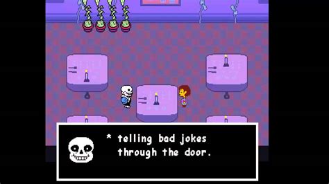 UNDERTALE - Sans 2nd date (No death alternate dialogue) - YouTube