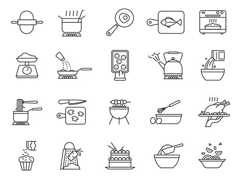 20 Cooking Vector Icons