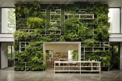 Premium Photo | Hydroponic vertical Garden in modern house Vertical ...