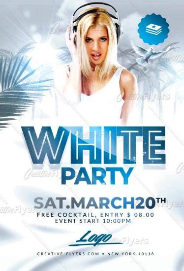 All White Party Flyer Psd Free – The Power of Ads