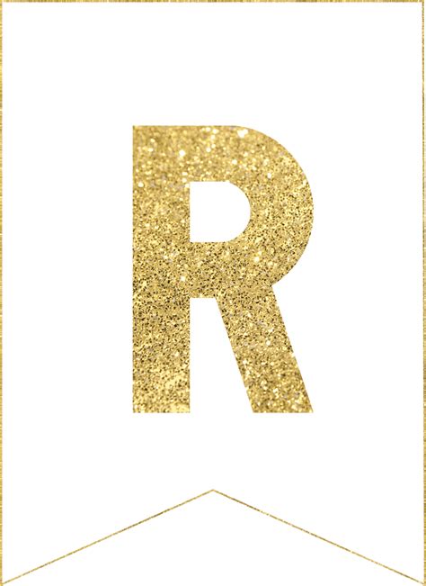 Printable Gold Glitter Letters - Printable Word Searches