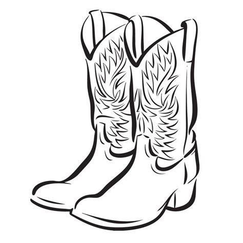 Printable Cowboy Boot Template