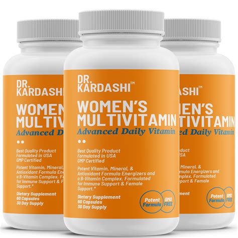 Multivitamin for Women with Biotin, Folic Acid, B12, Calcium, Magnesium - Women’s Daily Vitamins ...