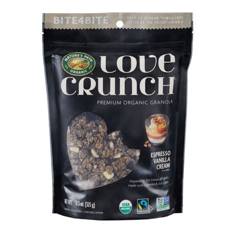 Love Crunch, Granola, Organic, Espresso Vanilla Cream, 11.5oz Pouch - Walmart.com - Walmart.com