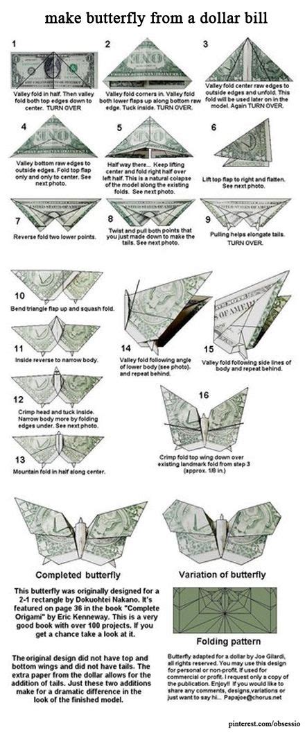 Money Origami Step By Step Instructions - Origami