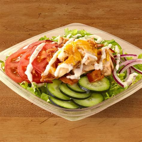 Subway Chicken & Bacon Ranch Salad Nutrition Facts