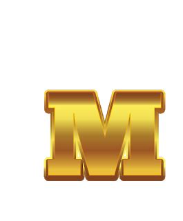 M Letter, Abc, Planner Template, Lettering Design, Yellow Color, Chevrolet Logo, Alphabet, Art ...
