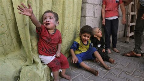 In pictures: the heavy impact of Israeli strikes on Gaza’s children