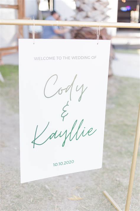 DIY Wedding Welcome Sign (so easy!) - Kayllie.Com