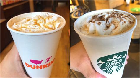 Starbucks vs. Dunkin: Pumpkin Spice Latte edition