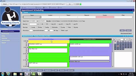 Amazing Charts Practice Management -- Overview & Scheduling - YouTube