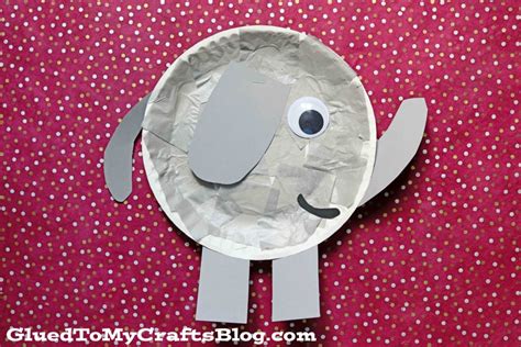 Paper Plate Elephant Craft Idea For Kids