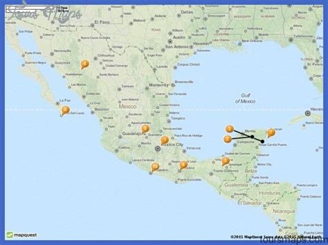 Mexico Map Tourist Attractions - ToursMaps.com