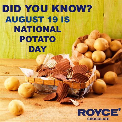 potatoes in a basket with the words did you know? august 19 is national potato day