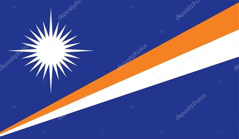 Marshall Islands flag image Stock Vector Image by ©ylivdesign #110505504