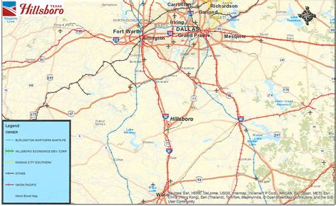 Hillsboro, Texas State and Local Maps