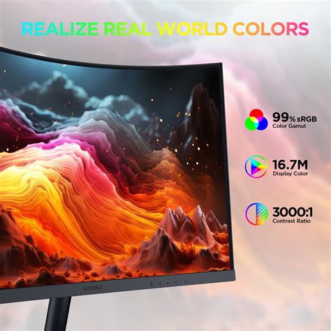 Snapklik.com : 24 Inch Curved Gaming Monitor, R1500 Full HD 1080P ...