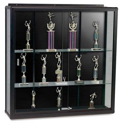 MooreCo Wall Mount Display Case Metal Trophy Display Case | Wayfair ...