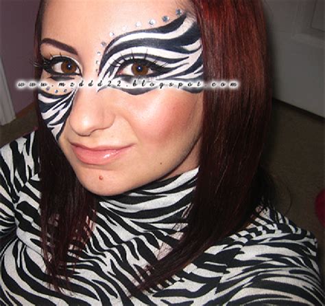 Zebra makeup | Zebra makeup, Makeup, Eye makeup