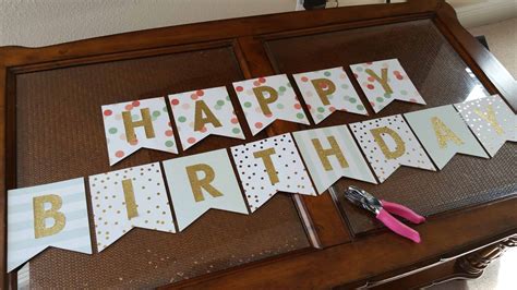 How To Make Birthday Banner At Home - Printable Templates Free