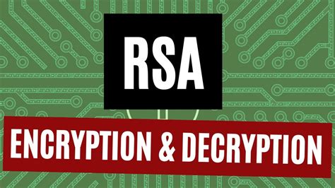 What is RSA | RSA Encryption and Decryption Example Step by Step - YouTube