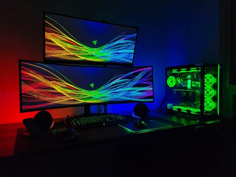 My double ultrawide work/game setup : r/ultrawidemasterrace