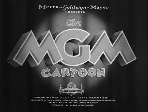 An MGM Cartoon (1939). Elektra Film, Layout Design, National Board Of ...