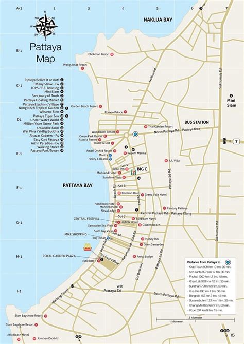 Pattaya hotel map | Thing 1