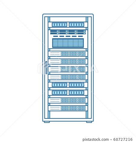 Server Rack Icon - Stock Illustration [68727216] - PIXTA