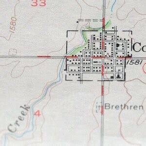 Cordell Oklahoma Vintage Original USGS Topographic Map 1956 | Etsy