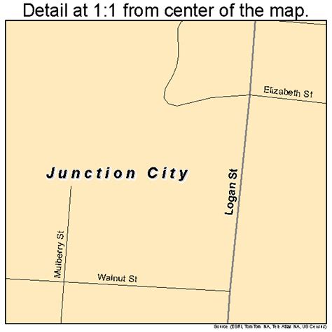 Junction City Ohio Street Map 3939508