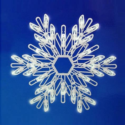 Christmas Central Lighted Snowflake Outdoor Christmas Decoration with ...