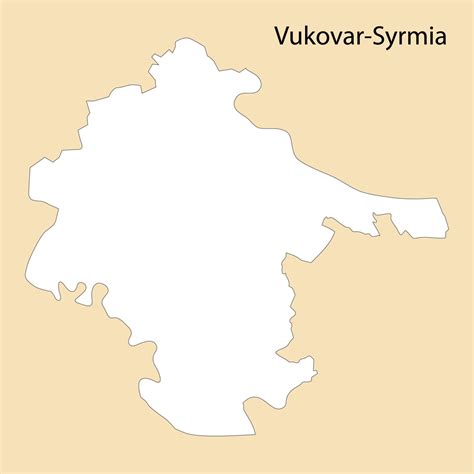 High Quality map of Vukovar-Syrmia is a region of Croatia 21798237 ...