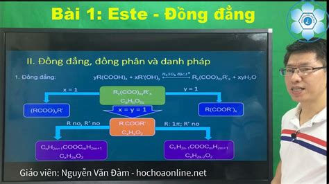 Dãy đồng đẳng của este - YouTube