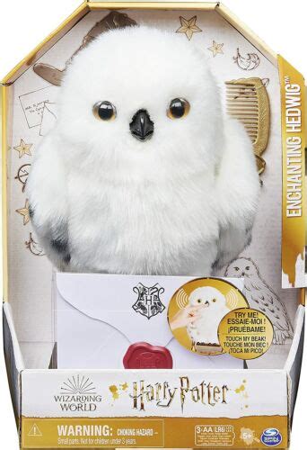 Harry Potter Enchanted HEDWIG Owl Interactive Plush Hogwarts Sound ...