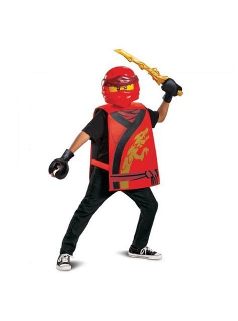 Disguise Costumes Kai Prestige Ninjago Lego Costume, Medium/7-8 ...