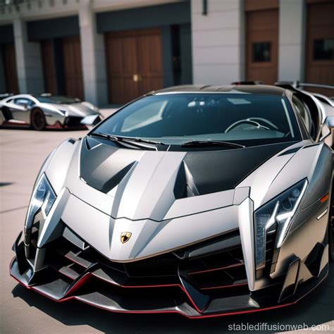 Lamborghini Veneno Details | Stable Diffusion Online