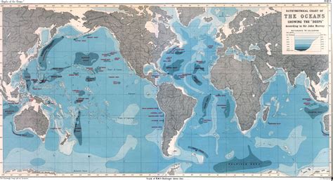 Pacific Ocean Depth Map