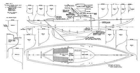 FULL SIZE PRINTED PLAN and ARTICLE 1:10 SCALE 35" DRAGON CLASS YACHT 3 – Vintage Model Plans