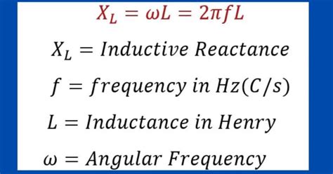 inductive reactance formula Archives - Electrical Volt