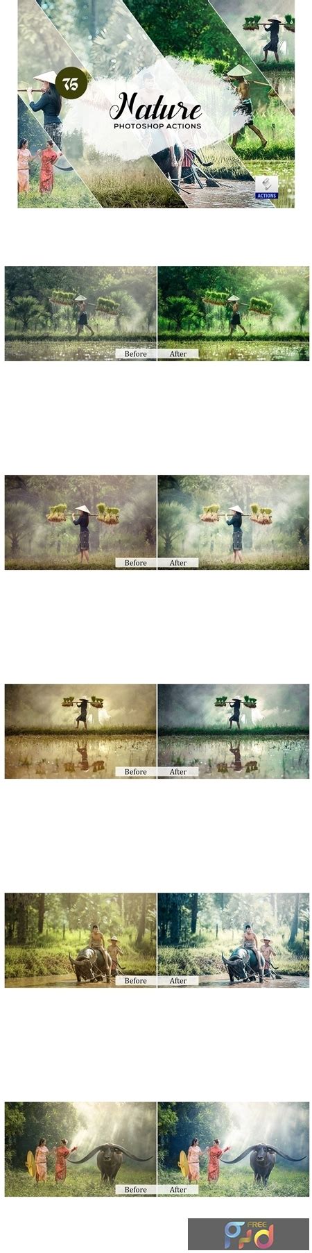 Nature Photoshop Actions – GraphicUX
