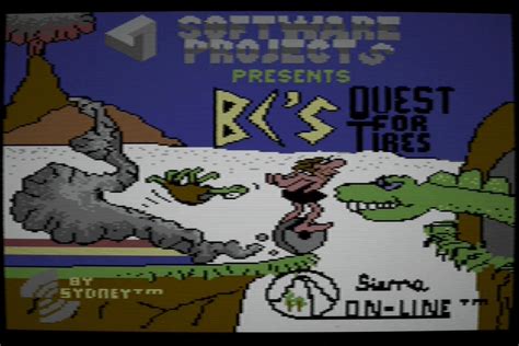 an old video game screen showing the title for quest to the lost tribe ...