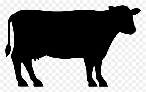 Angus Cattle Beef Cattle Silhouette Clip Art - Cow Silhouette Clip Art - FlyClipart