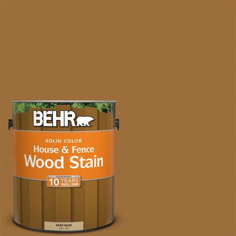 BEHR 1 gal. #SC-146 Cedar Solid Color House and Fence Wood Stain-03001 - The Home Depot