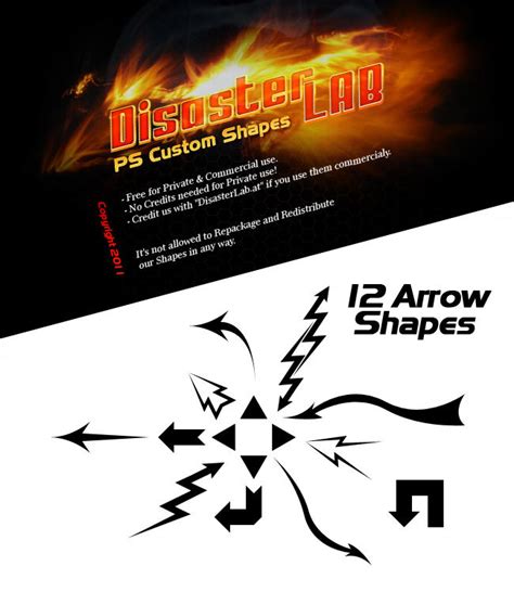 12 Arrow Shapes by DisasterLab on DeviantArt