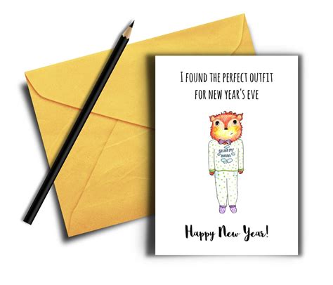 Funny New Years Cards Printable Card Digital Download - Etsy