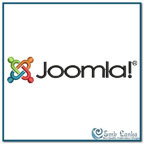 Joomla Logo Embroidery Design - Emblanka