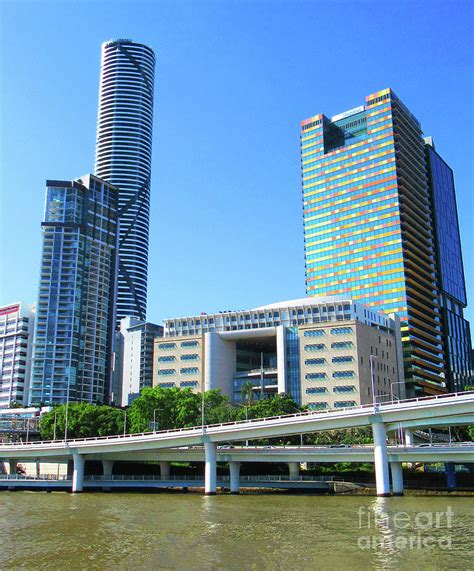 Brisbane Skyline 1 Photograph by Randall Weidner - Fine Art America